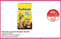 Monoprix Chocolat en poudre Nesquik Nestlé offre
