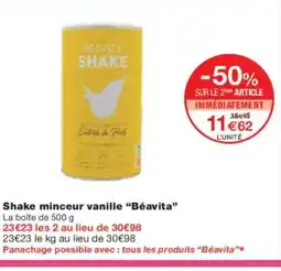 Monoprix BÉAVITA Shake minceur vanille offre