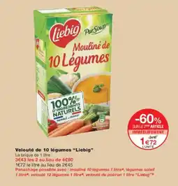 Monoprix LIEBIG Velouté de 10 légumes offre