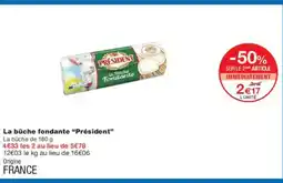 Monoprix PRÉSIDENT La bûche fondante offre