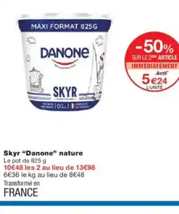 Monoprix DANONE Skyr nature offre
