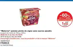 Monoprix MATERNE Pomme pêche de vigne sans sucres ajoutés offre