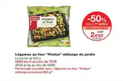 Monoprix FINDUS Légumes au four mélange du jardin offre