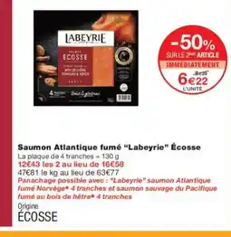 Monoprix LABEYRIE Saumon Atlantique fumé Écosse offre