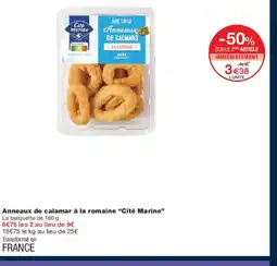 Monoprix CITÉ MARINE Anneaux de calamar à la romaine offre