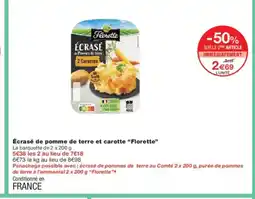 Monoprix FLORETTE Écrasé de pomme de terre et carotte offre