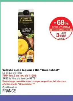 Monoprix GREENSHOOT Velouté aux 5 légumes Bio offre