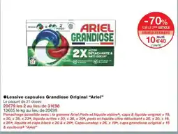 Monoprix ARIEL Lessive capsules Grandiose Original offre