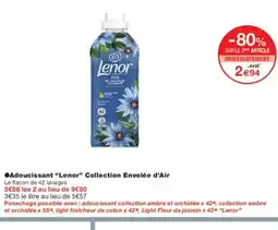 Monoprix LENOR Adoucissant Collection Envolée d'Air offre