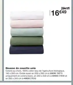 Monoprix Housse de couette unie offre
