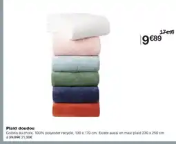 Monoprix Plaid doudou offre