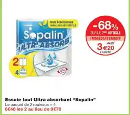 Monoprix SOPALIN Essuie tout Ultra absorbant offre