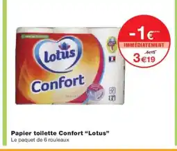 Monoprix LOTUS Papier toilette Confort offre