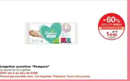 Monoprix PAMPERS Lingettes sensitive offre