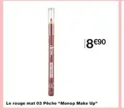 Monoprix MONOP MAKE UP Le rouge mat 03 Pêche offre
