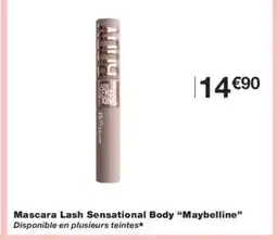 Monoprix MAYBELLINE Mascara Lash Sensational Body offre