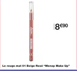 Monoprix MONOP MAKE UP Le rouge mat 01 Beige Rosé offre