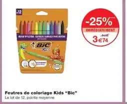 Monoprix BIC Feutres de coloriage Kids offre