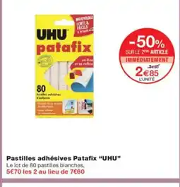 Monoprix UHU Pastilles adhésives Patafix offre
