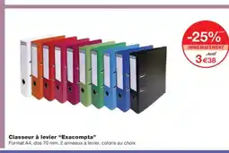 Monoprix EXACOMPTA Classeur à levier offre