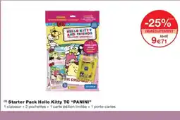 Monoprix PANINI Starter Pack Hello Kitty TC offre