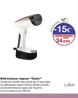 Monoprix CALOR Défroisseur vapeur offre