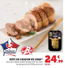 Hyper U Rôti de chapon du gers offre