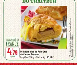 G20 Feuilleté Bloc de Foie Gras de Canard Pommes offre