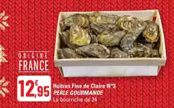 G20 PERLE GOURMANDE Huîtres Fine de Claire N°3 offre
