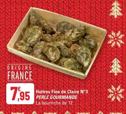 G20 PERLE GOURMANDE Huîtres Fine de Claire N°3 offre