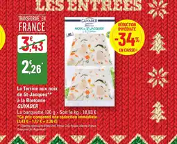 G20 GUYADER La Terrine aux noix de St-Jacques à la Bretonne offre