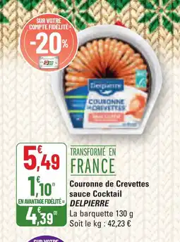 G20 DELPIERRE Couronne de Crevettes sauce Cocktail offre