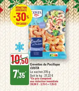 G20 COSTA Crevettes du Pacifique offre