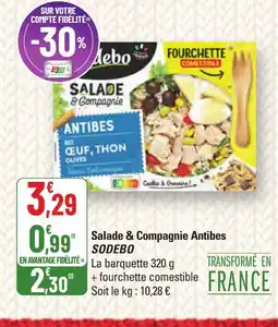 G20 SODEBO Salade & Compagnie Antibes offre