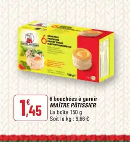 G20 MAÎTRE PÂTISSIER La 6 bouchées à garnir offre