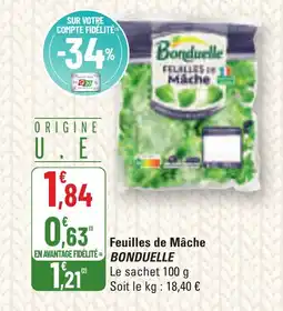 G20 BONDUELLE Feuilles de Mâche offre