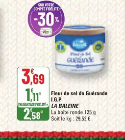 G20 LA BALEINE Fleur de sel de Guérande I.G.P offre