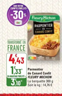 G20 FLEURY MICHON Parmentier de Canard Confit offre