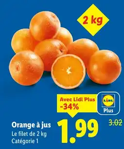 Lidl Orange à jus offre