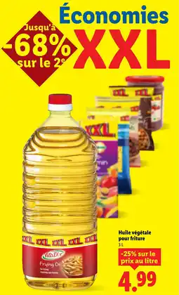 Lidl Huile végétale pour friture offre