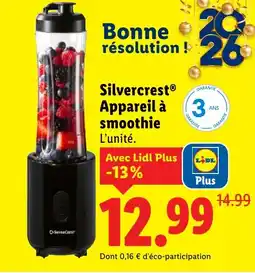 Lidl SILVERCREST Appareil à smoothie offre
