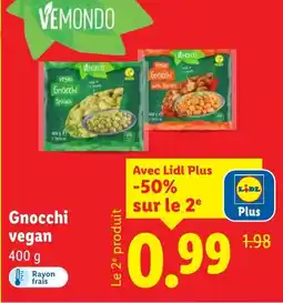 Lidl VEMONDO Gnocchi Spinach offre