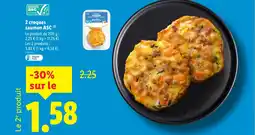 Lidl 2 croques saumon ASC offre