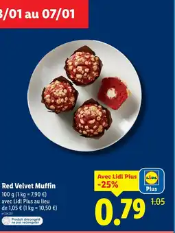 Lidl Red Velvet Muffin offre