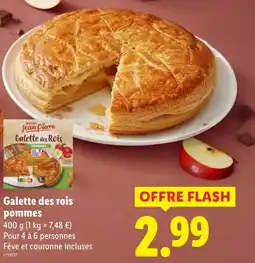 Lidl Galette des rois pommes offre