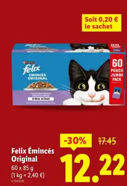 Lidl FELIX Émincés Original offre