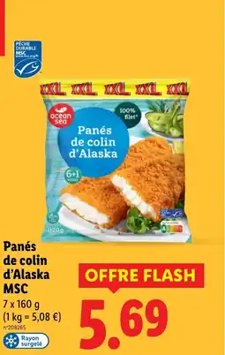 Lidl Panés de colin d'Alaska MSC offre