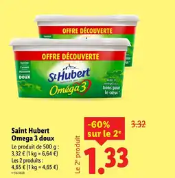 Lidl SAINT HUBERT Omega 3 doux offre