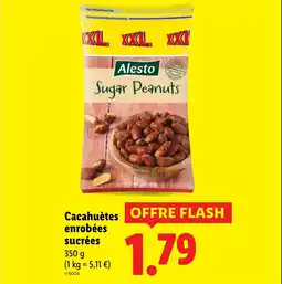 Lidl Cacahuètes enrobées sucrées offre