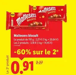 Lidl Maltesers biscuit offre